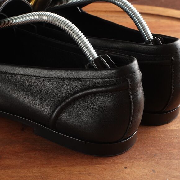 Jeffrey Campbell Loafer Womens SZ 9.5 BLK Velviteen Leather Slip On Horse Bit - Picture 7 of 13